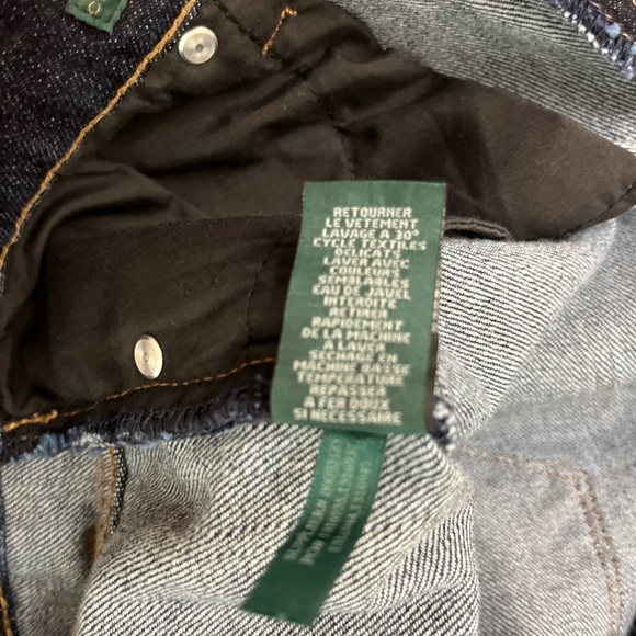 Lauren Ralph Lauren Classic Straight Jeans Size 14 P Dark Wash Preppy School EUC - Picture 9 of 16